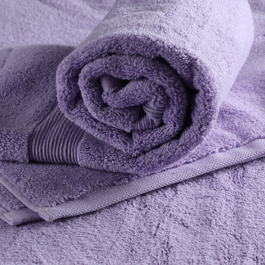 ORGANIC COTTON 650 GSM BATH SHEET SET - LILAC BREEZE