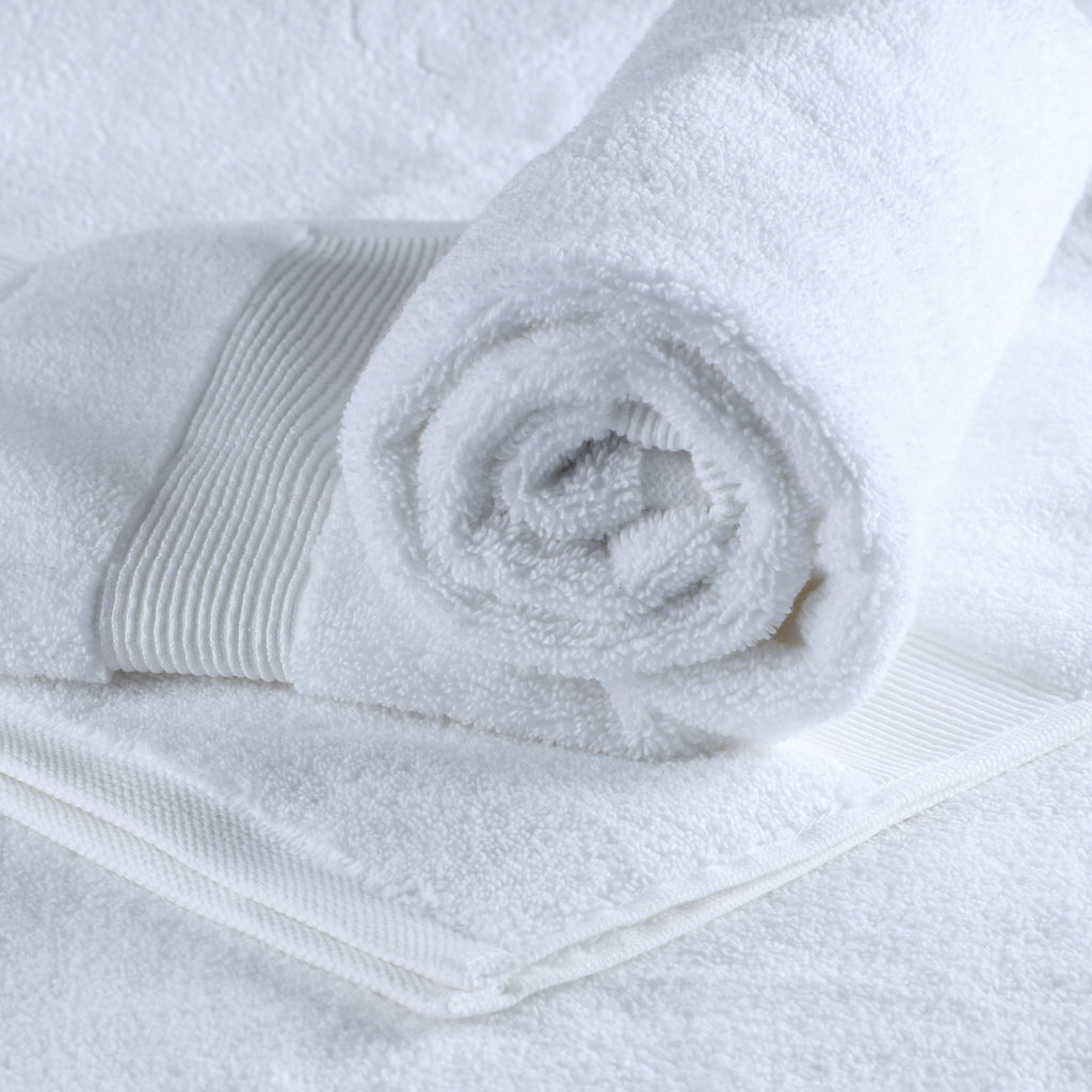 ORGANIC COTTON 650 GSM BATH SHEET SET - PEARL WHITE