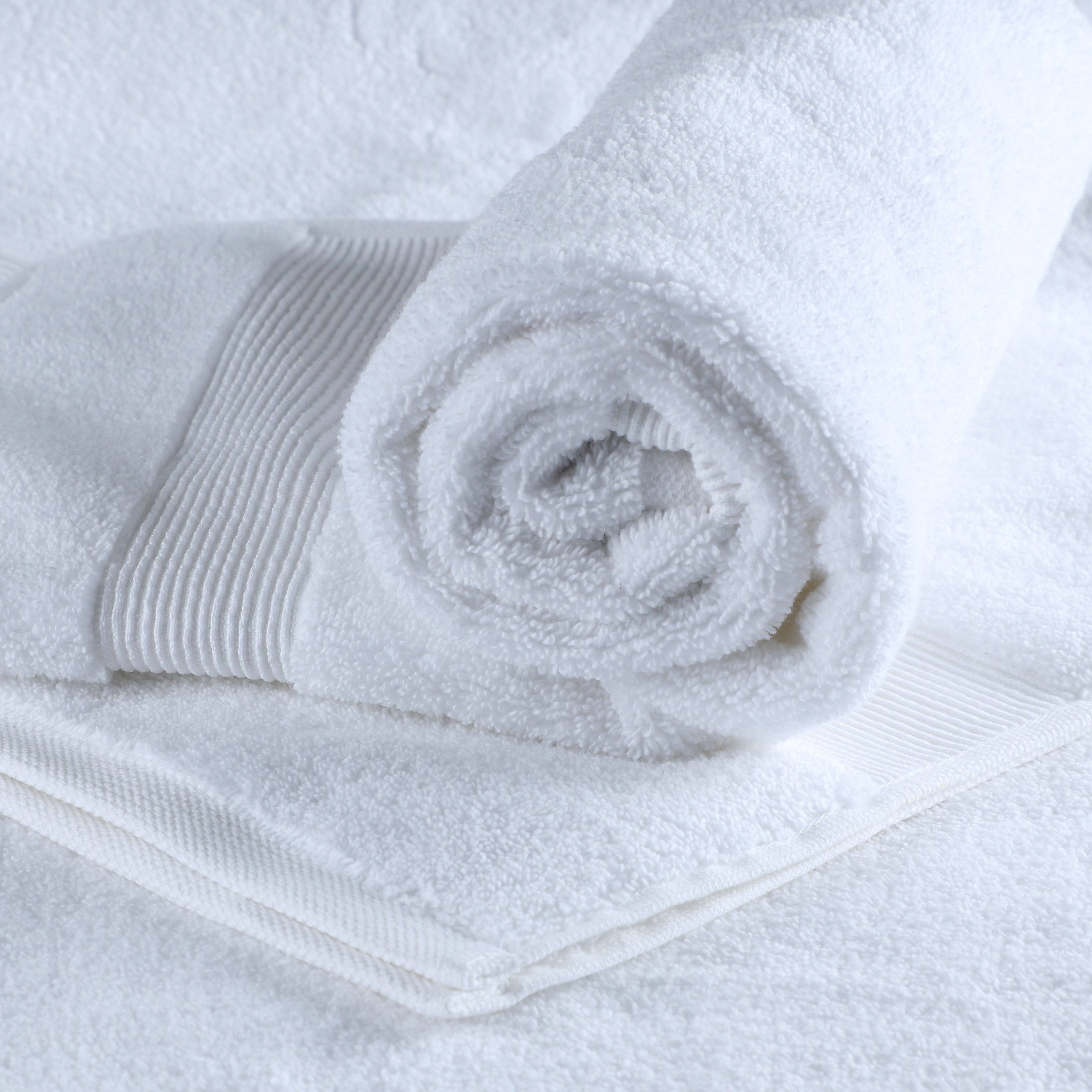 ORGANIC COTTON 650 GSM BATH SHEET SET - PEARL WHITE