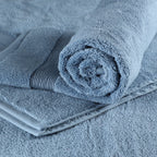 ORGANIC COTTON 650 GSM BATH SHEET SET - DENIM