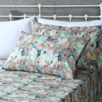 Florentine Organic Cotton Percale Printed Sheet Set 250TC - Pillowcase Detail Close Up