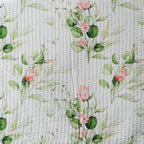 Whites of London NZ REVERSIBLE COTTON BEDSPREAD SET - WHISPERING ROSE close up image 5