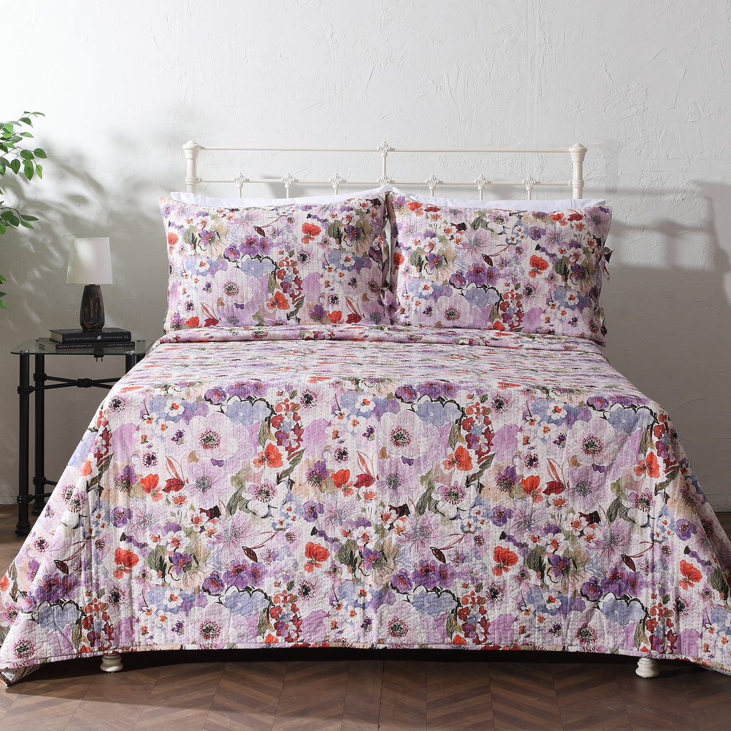 Whites of London NZ REVERSIBLE COTTON BEDSPREAD SET - FLUTTER hero image