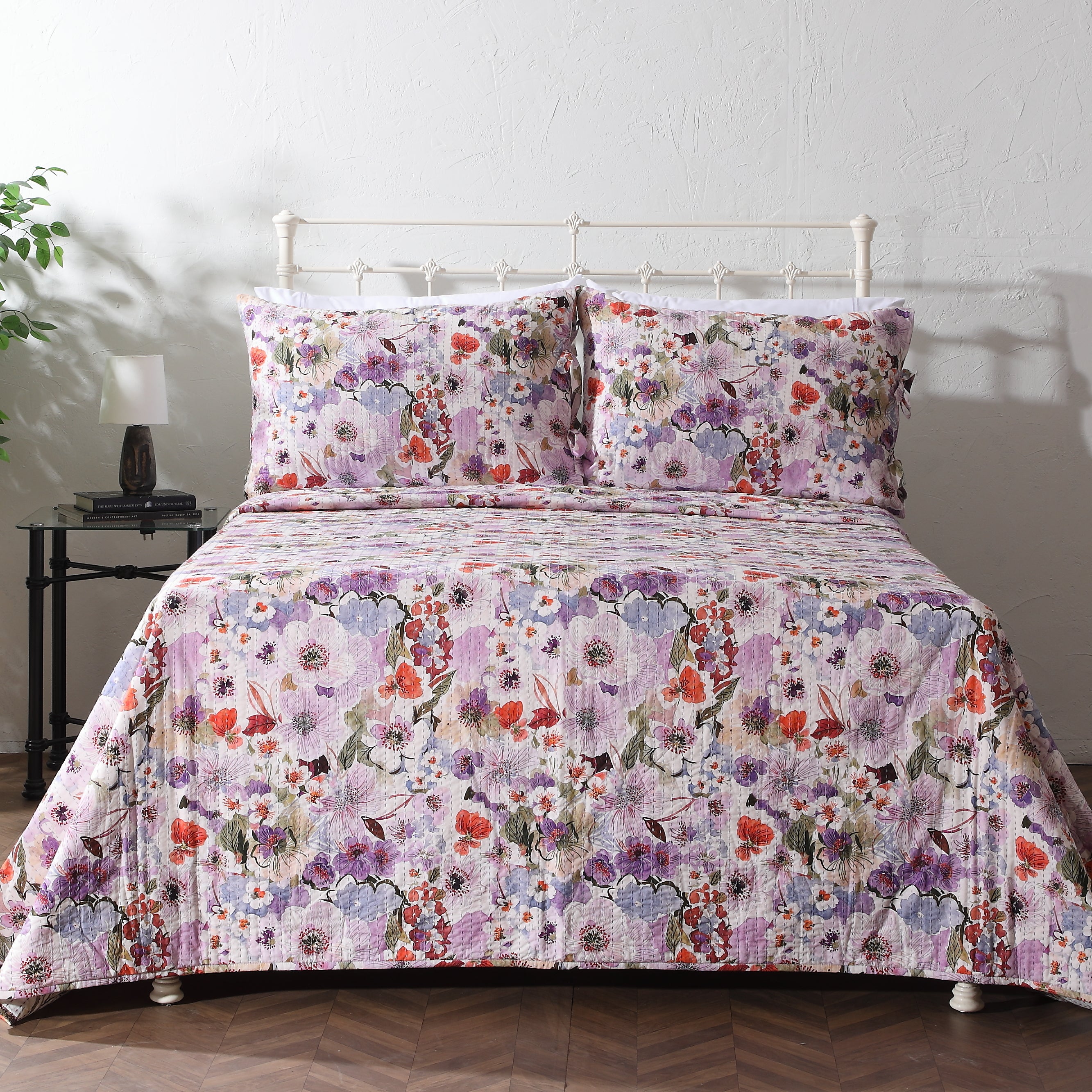 Whites of London NZ REVERSIBLE COTTON BEDSPREAD SET - FLUTTER hero image