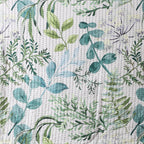 WHITES OF LONDON NZ - REVERSIBLE COTTON BEDSPREAD SET - EVERGREEN MEDLEY  SIDE 