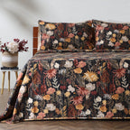 Front side showcasing Ember Garden  REVERSIBLE COTTON BEDSPREAD SET - EMBER GARDEN  by  Whites of London NZ