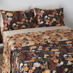 ember garden pillowcases showcased wth   REVERSIBLE COTTON BEDSPREAD SET - EMBER GARDEN  by  Whites of London NZ