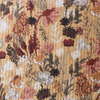 close of the Savannah side of REVERSIBLE COTTON BEDSPREAD SET - EMBER GARDEN  by  Whites of London NZ