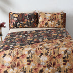 REVERSIBLE COTTON BEDSPREAD SET - EMBER GARDEN hero image 1 by Whites of London NZ
