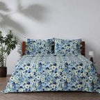 Whites of London NZ REVERSIBLE COTTON BEDSPREAD SET - GARDENIA side 