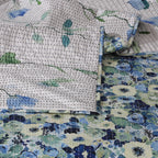 Whites of London NZ REVERSIBLE COTTON BEDSPREAD SET - GARDENIA showing the stitch 