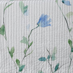 extreme close up of the reverse side Whites of London NZ REVERSIBLE COTTON BEDSPREAD SET - GARDENIA 