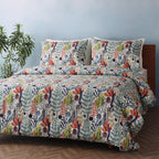 side view of Whites of London NZ REVERSIBLE PRINTED DUVET COVER SET - BOTANICAL BLISS 250TC 