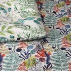 Whites of London NZ REVERSIBLE PRINTED DUVET COVER SET - BOTANICAL BLISS 250TC close up
