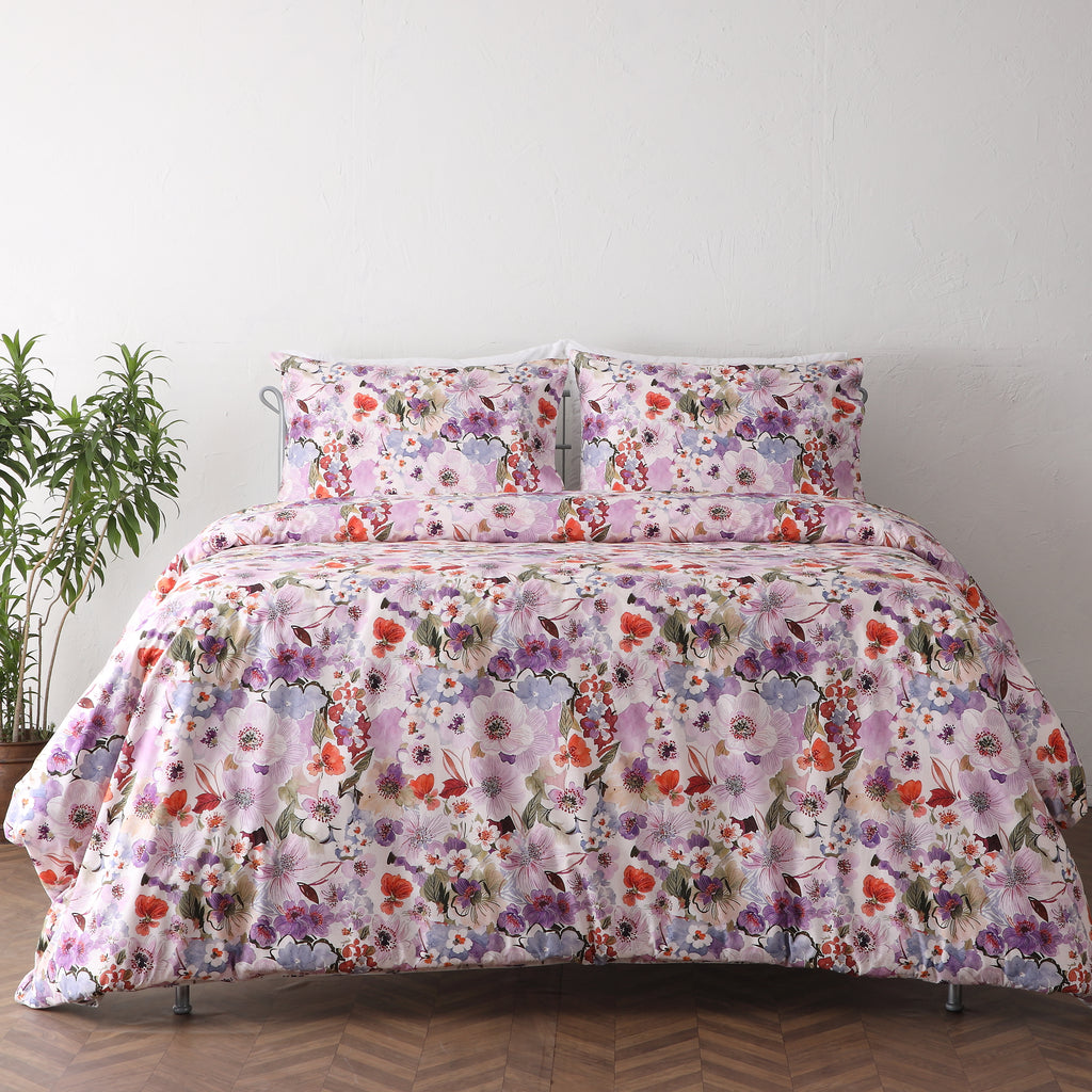 Full flutter view - Whites of London NZ REVERSIBLE PRINTED DUVET COVER SET - FLUTTER 250TC