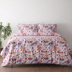 Full flutter view - Whites of London NZ REVERSIBLE PRINTED DUVET COVER SET - FLUTTER 250TC