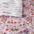 another close up showcasing both sides Whites of London NZ REVERSIBLE PRINTED DUVET COVER SET - FLUTTER 250TC