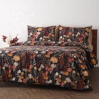 right hand side  Whites of London NZ REVERSIBLE PRINTED DUVET COVER SET - EMBER GARDEN 250TC 