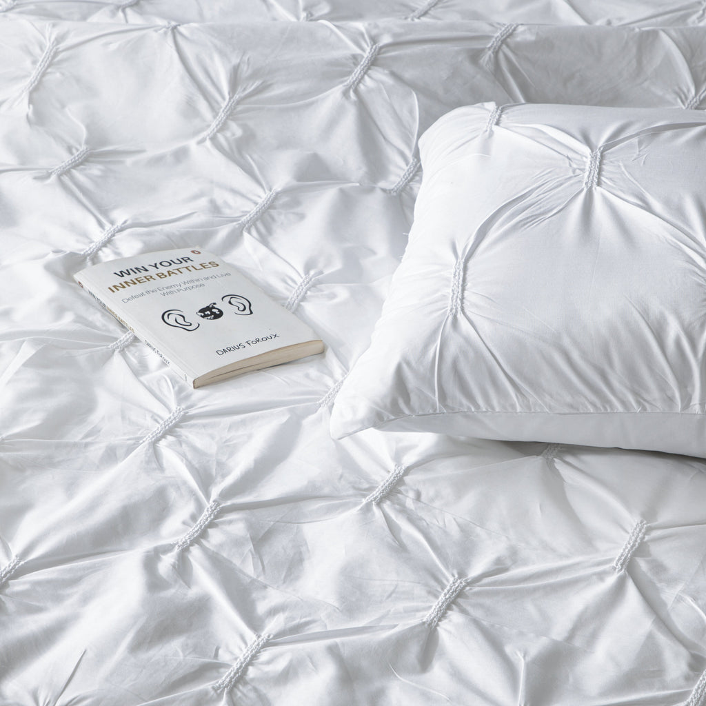 SILHOUETTE 250 TC PERCALE 100% ORGANIC COTTON EMBROIDERED DUVET COVER SET