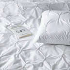 SILHOUETTE 250 TC PERCALE 100% ORGANIC COTTON EMBROIDERED DUVET COVER SET