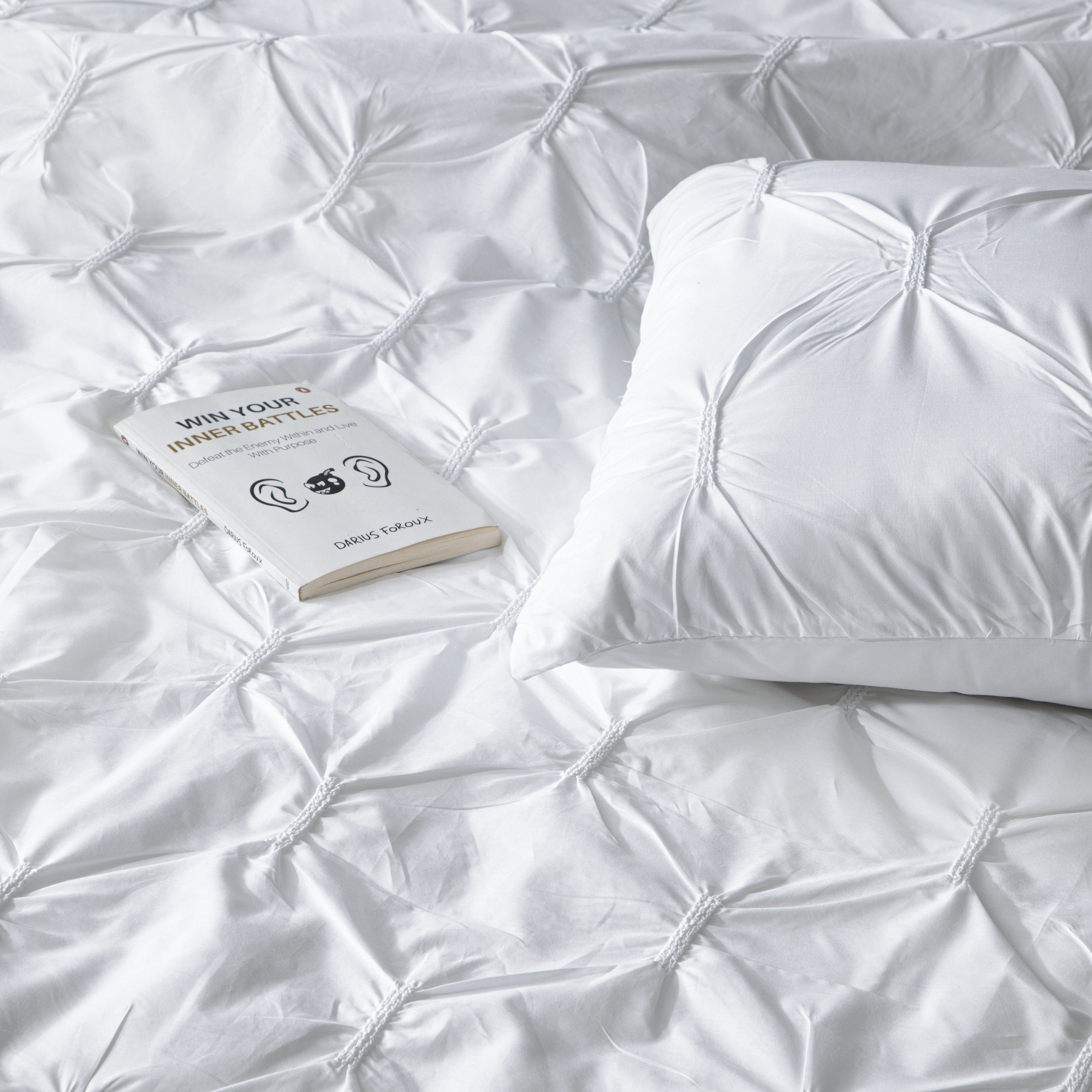 SILHOUETTE 250 TC PERCALE 100% ORGANIC COTTON EMBROIDERED DUVET COVER SET