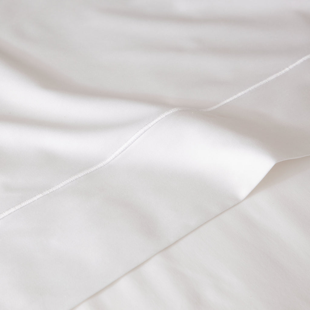 375 TC BAMBOO COTTON EMBROIDERED SHEET SET - WHITE