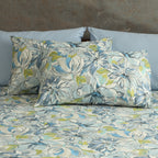 250 TC PERCALE ORGANIC PRINTED SHEET SET - MEANDERING BLOSSOMS