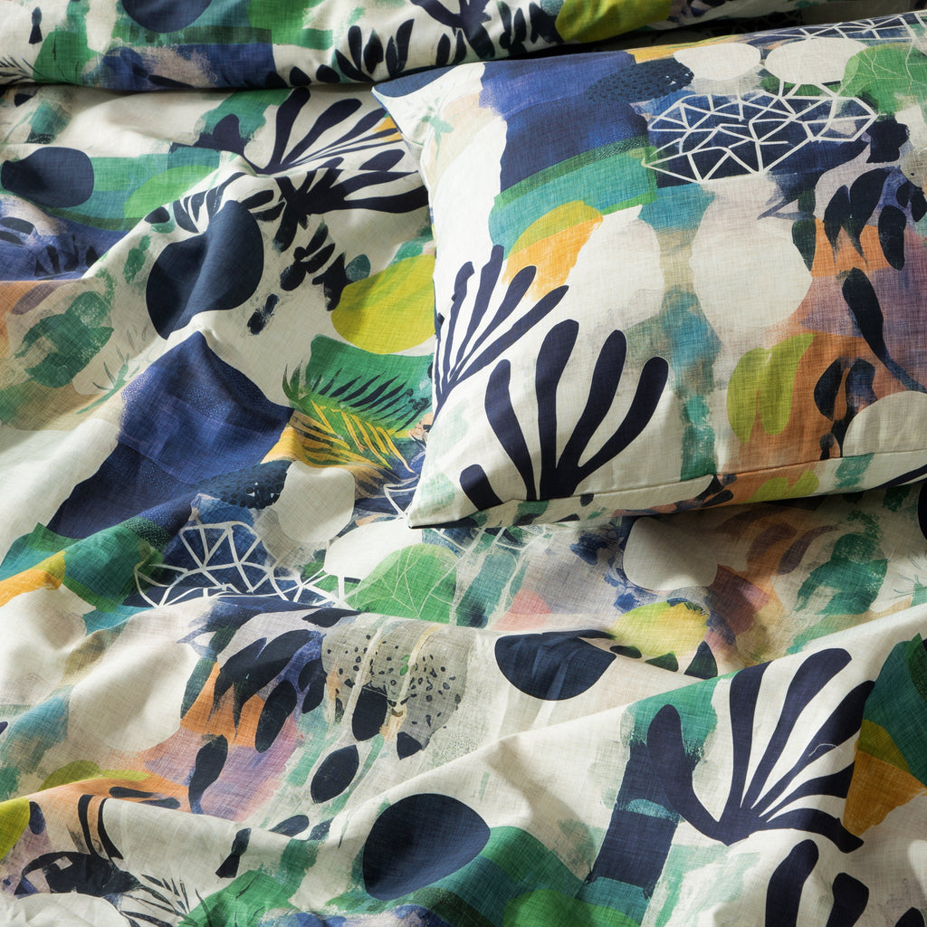 SAFARI 250 TC PERCALE 100% ORGANIC COTTON PRINTED DUVET COVER SET