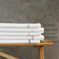 200TC WHITE ORGANIC COTTON EMBROIDERED SHEET SET - SKY ON WHITE