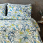 MEANDERING BLOSSOMS 200 TC PERCALE 100% ORGANIC COTTON PRINTED DUVET COVER SET