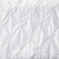 Silhouette — organic cotton percale diamond embroidered duvet cover set, 200 TC, detailed view