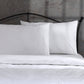 Vintage Floral organic cotton percale duvet cover and pillowcases set with floral embroidery, 200 TC, alternate view