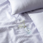 HEIRLOOM 100% PURE LINEN DUVET COVER SET - LAVENDER BLUSH